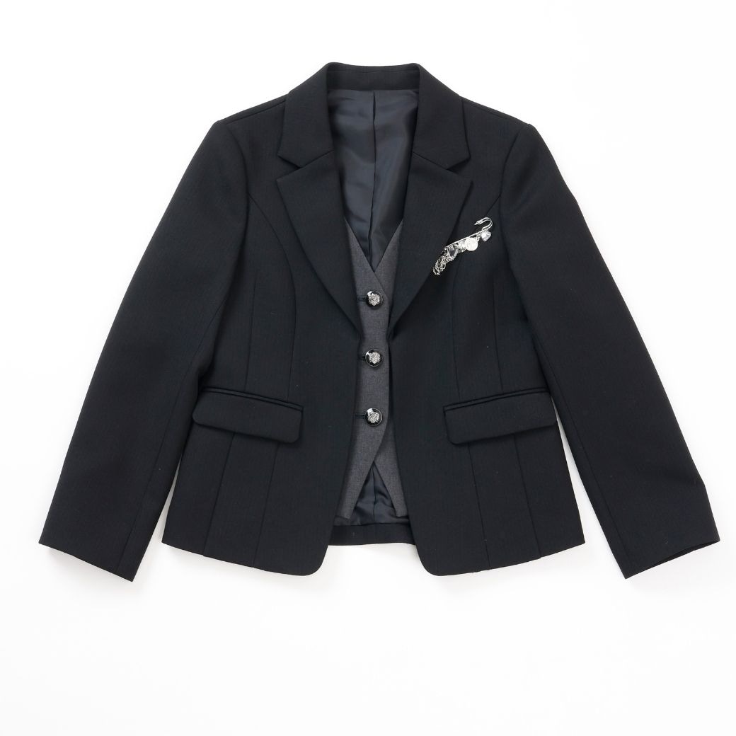 レイヤードジャケットパンツスーツ 150 160 165 170 160B (9571-2550) SPICE CANDY/スパイスキャンディー