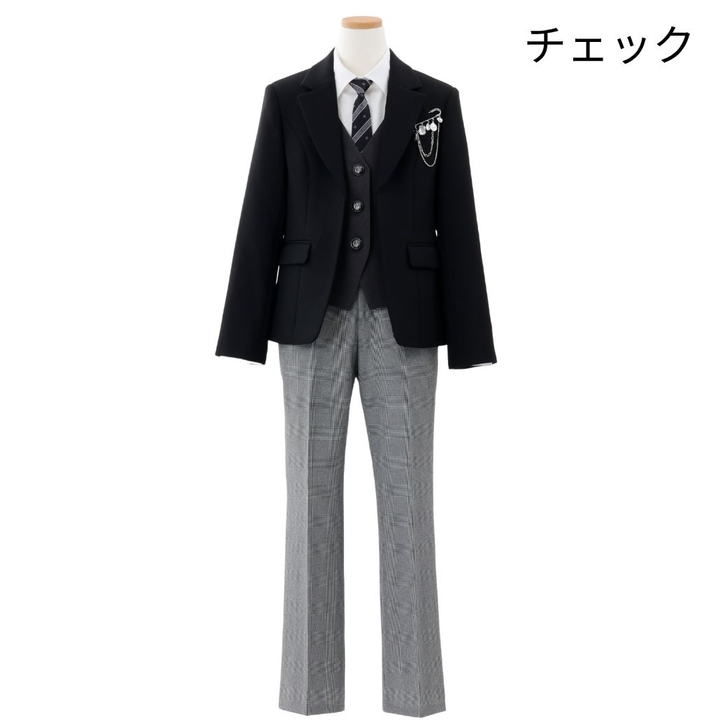 レイヤードジャケットパンツスーツ 150 160 165 170 160B (9571-2550) SPICE CANDY/スパイスキャンディー