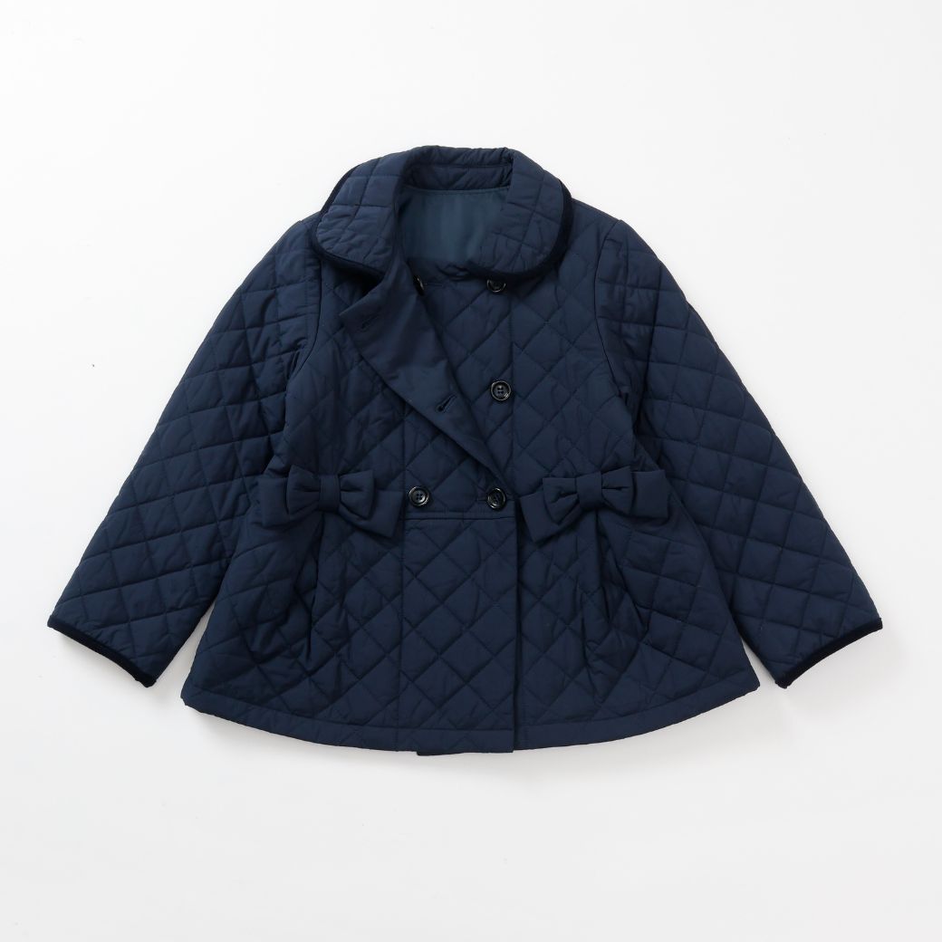 WEB限定】ダイヤキルトショートコート 100 110 120 130 140cm (2672