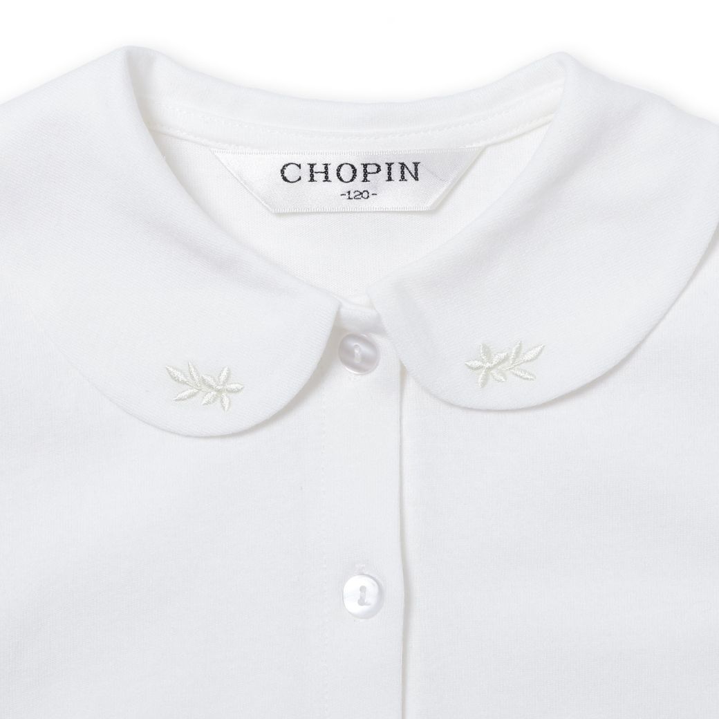 【大人気/再入荷】刺しゅう襟カットソーブラウス 100 110 120 130 140cm (2403-8361)