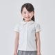 【大人気/再入荷】刺しゅう襟カットソーブラウス  100 110 120 130 140cm （2403-8361) CHOPIN blue/ショパンブルー
