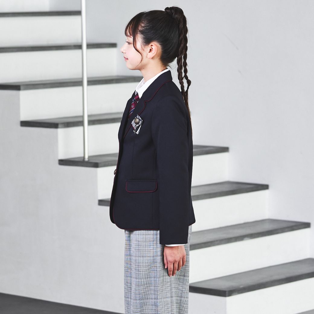 グレンチェックワイドパンツスーツ (8401-2500) 150 160 165cm 165B CHOPIN/ショパン