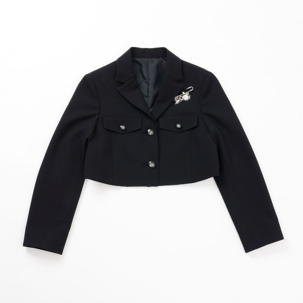 【SPECIAL SALE15%OFF】ショートジャケットハイウエストスカートスーツ 150 160 165cm (9571-2551) SPICE CANDY/スパイスキャンディー