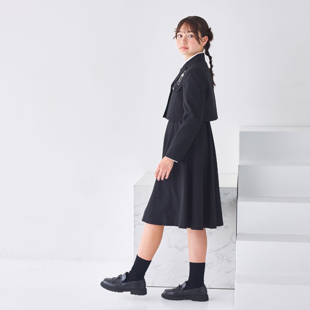 【SPECIAL SALE15%OFF】ショートジャケットハイウエストスカートスーツ 150 160 165cm (9571-2551) SPICE CANDY/スパイスキャンディー