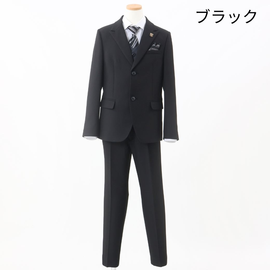 2027年新作》【WEB限定】チェックベストスリーピーススーツ 140 150