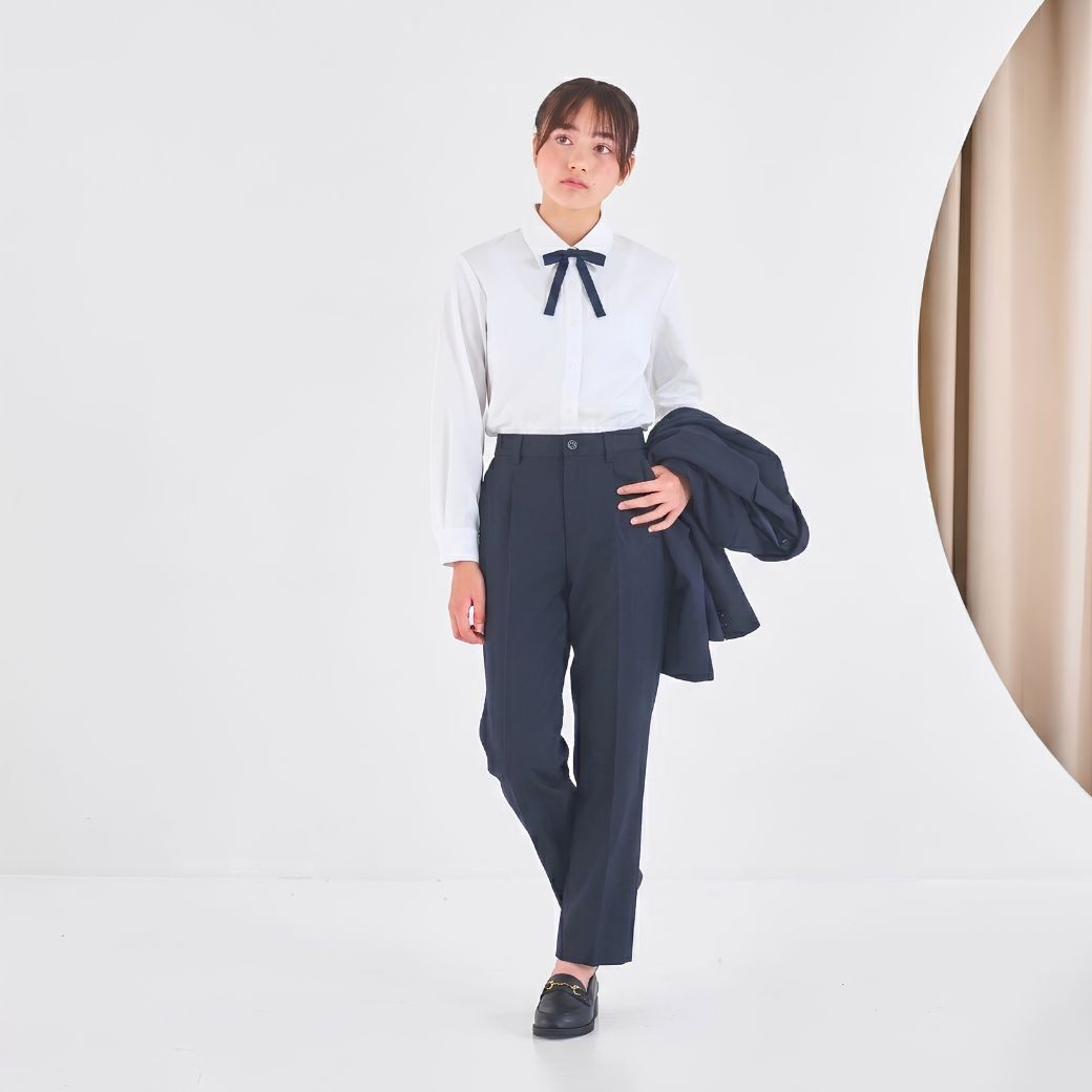 26年新作》【WEB限定】中学受験ロングパンツスーツセット 140 150 160