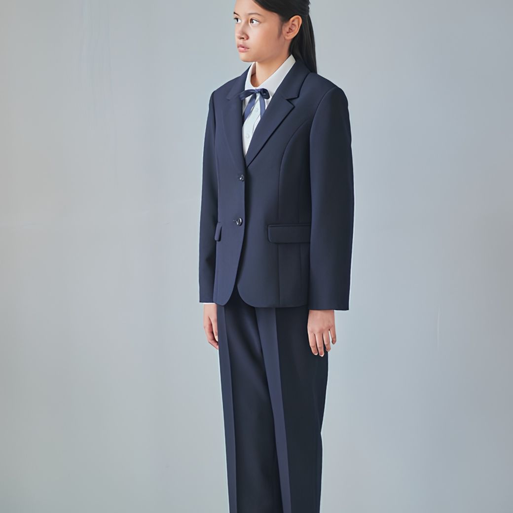 新作／近日入荷】【WEB限定】中学受験ロングパンツスーツセット 140