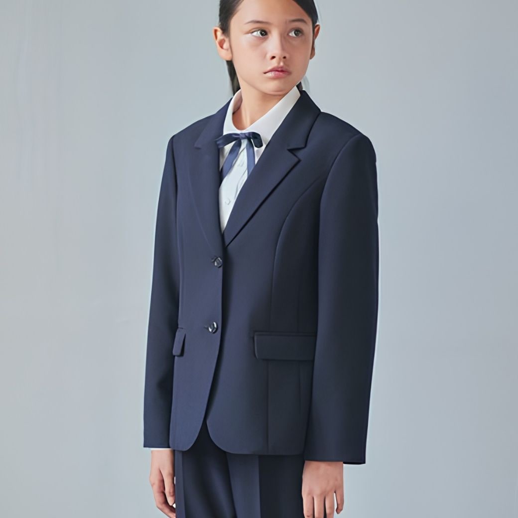 新作／近日入荷】【WEB限定】中学受験ロングパンツスーツセット 140