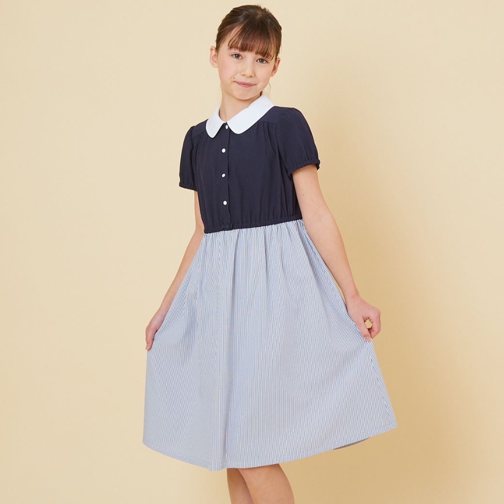 COOOLMAXドッキングワンピース 110 120 130 140 150 160cm (2436-7363) CHOPINblue/ショパンブルー