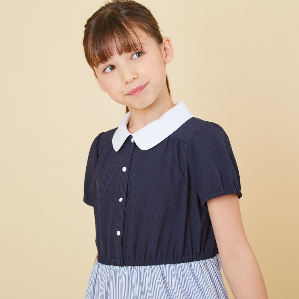 COOOLMAXドッキングワンピース 110 120 130 140 150 160cm (2436-7363) CHOPINblue/ショパンブルー