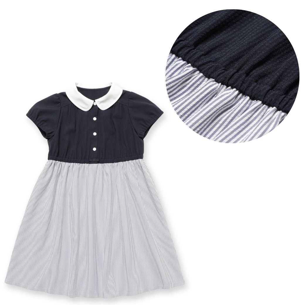 COOOLMAXドッキングワンピース 110 120 130 140 150 160cm (2436-7363) CHOPINblue/ショパンブルー