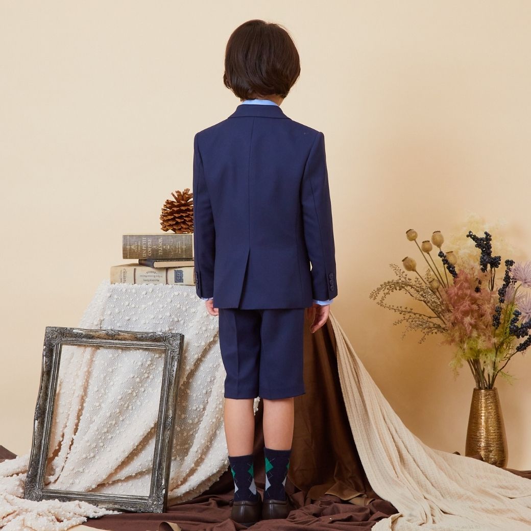 3つボタンハーフパンツスーツセット 110 120 130 【B体】 120B 130Bcm (2371-5451-5452) CHOPINblue/ショパン