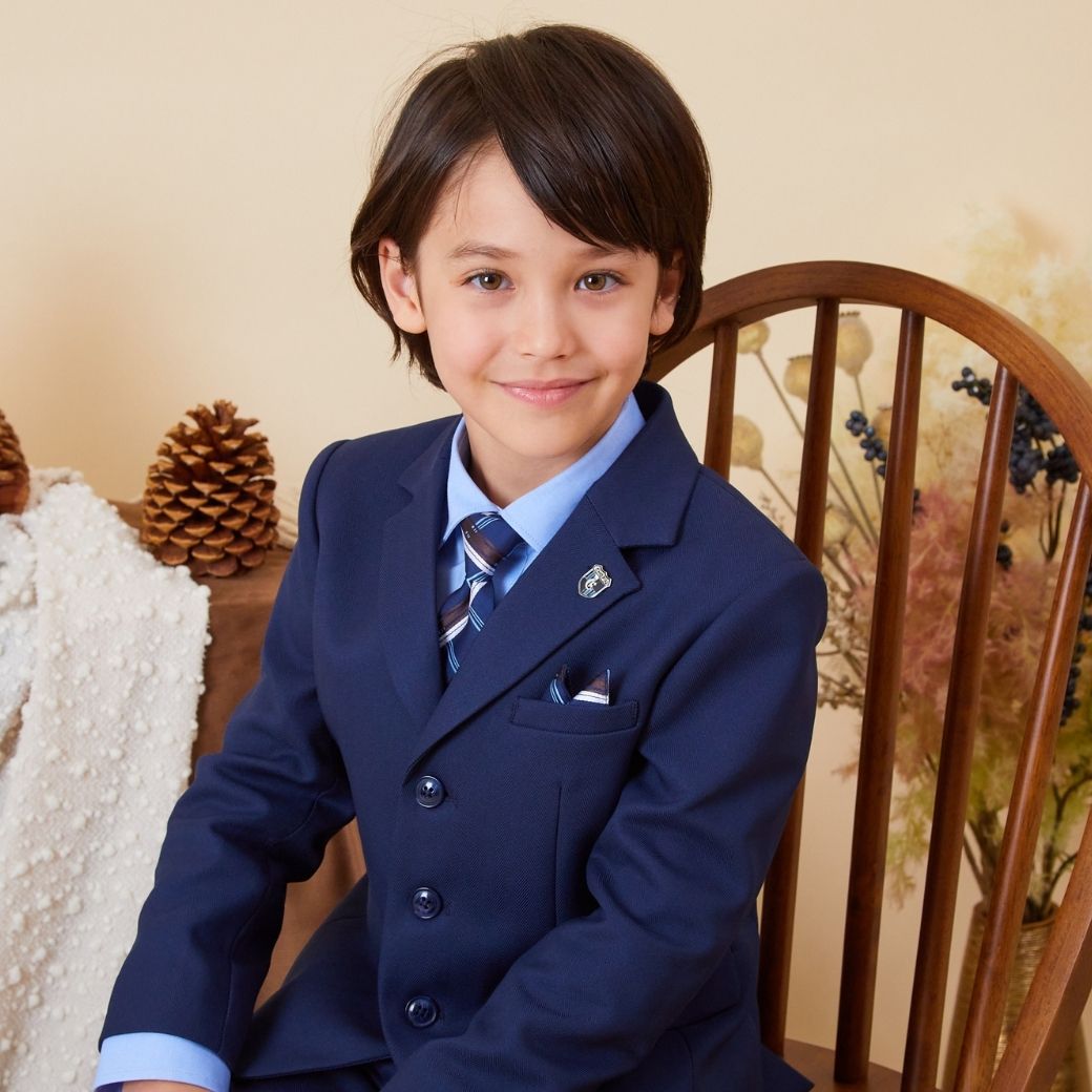 3つボタンハーフパンツスーツセット 110 120 130 【B体】 120B 130Bcm (2371-5451-5452) CHOPINblue/ショパン