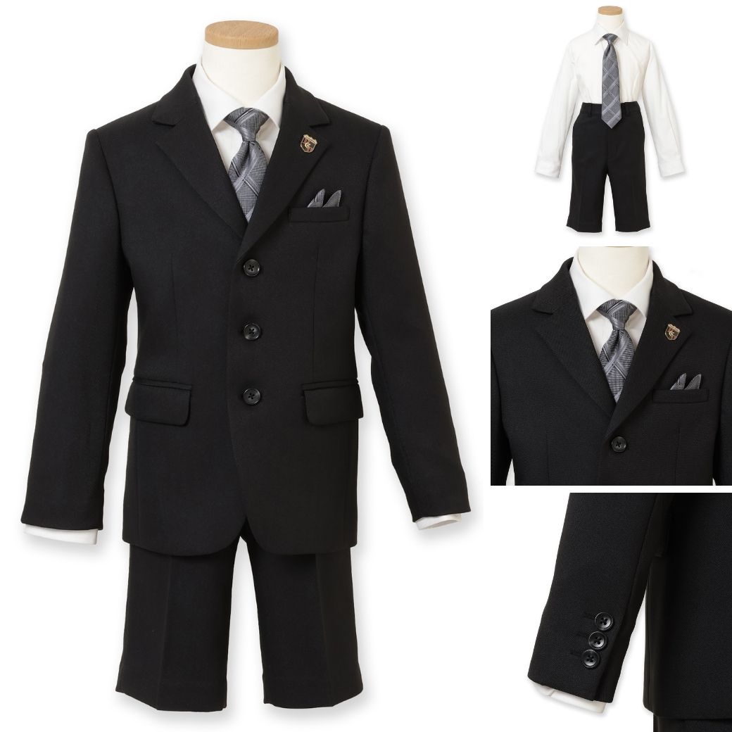 3つボタンハーフパンツスーツセット 110 120 130 【B体】 120B 130Bcm (2371-5451-5452) CHOPINblue/ショパン