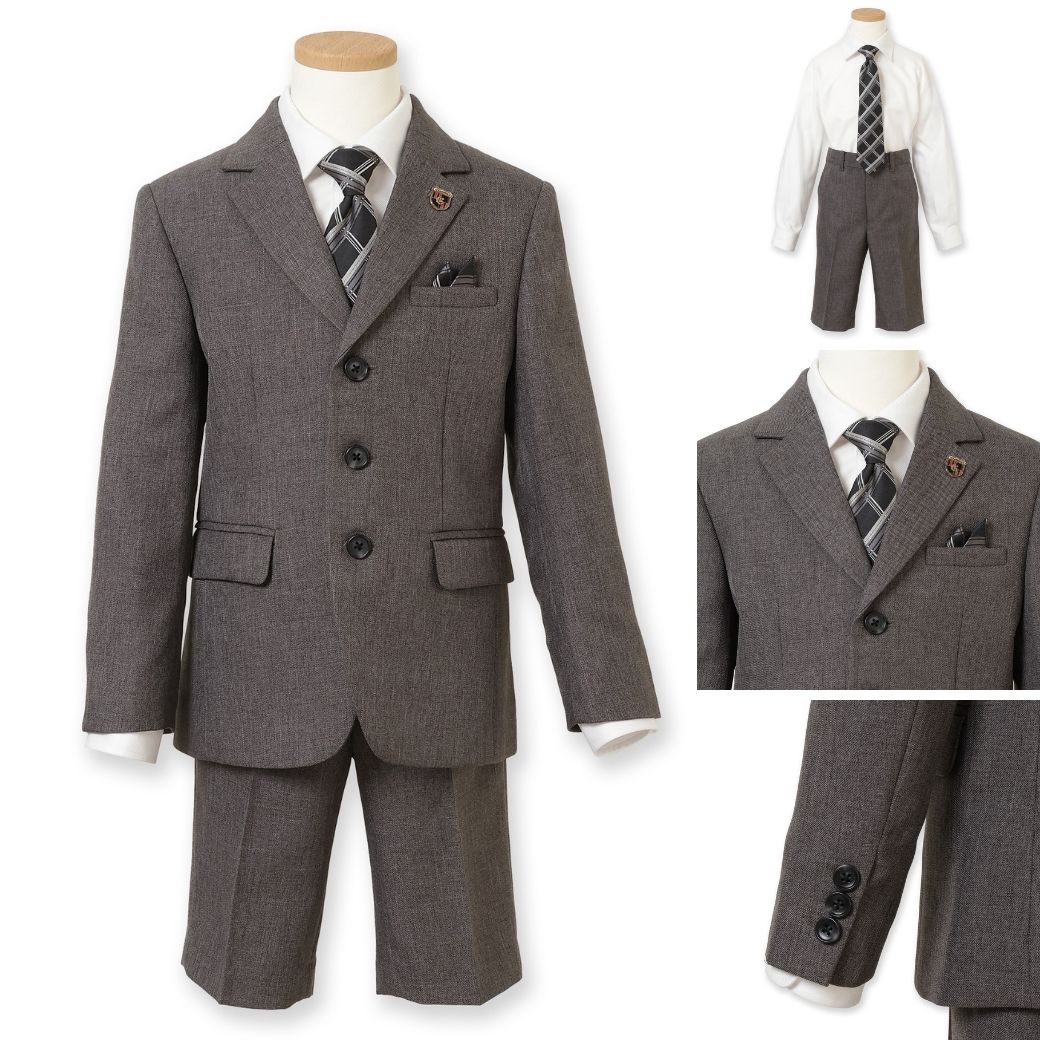 3つボタンハーフパンツスーツセット 110 120 130 【B体】 120B 130Bcm (2371-5451-5452) CHOPINblue/ショパン