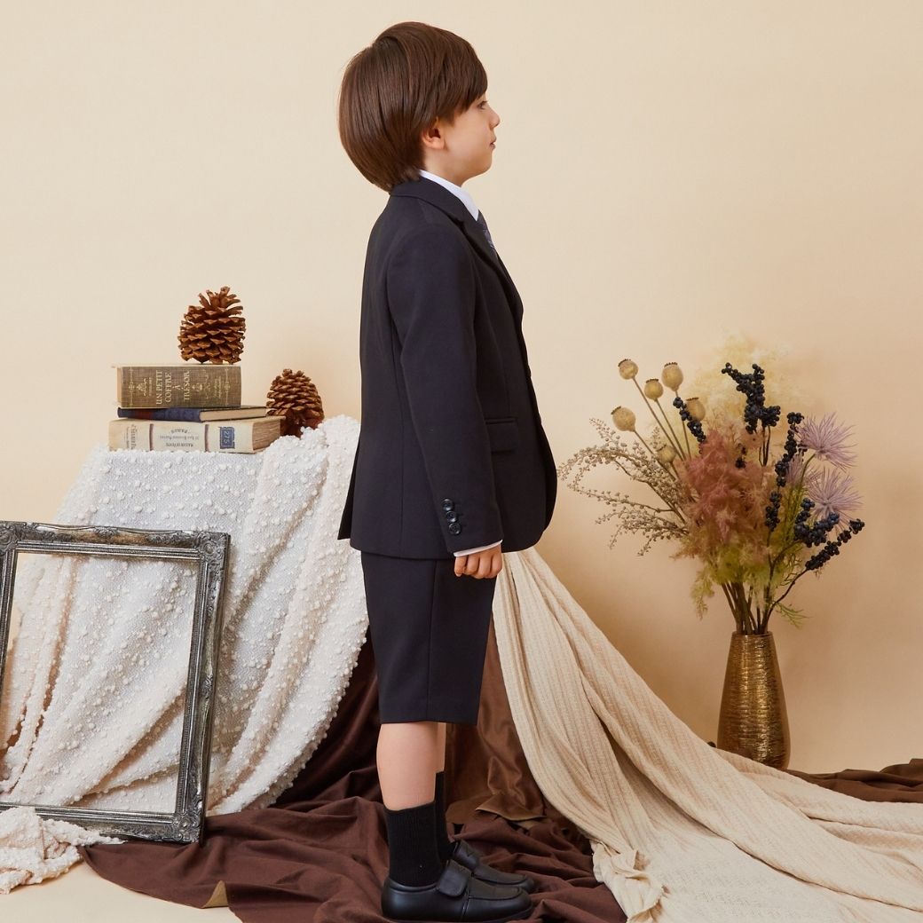 3つボタンハーフパンツスーツセット 110 120 130 【B体】 120B 130Bcm (2371-5451-5452) CHOPINblue/ショパン