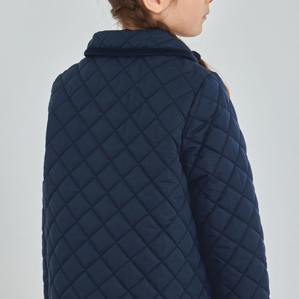 【SALE40%OFF】ライトキルティングコート 110 120 130 140cm (2472-7343) CHOPINblue/ショパンブルー