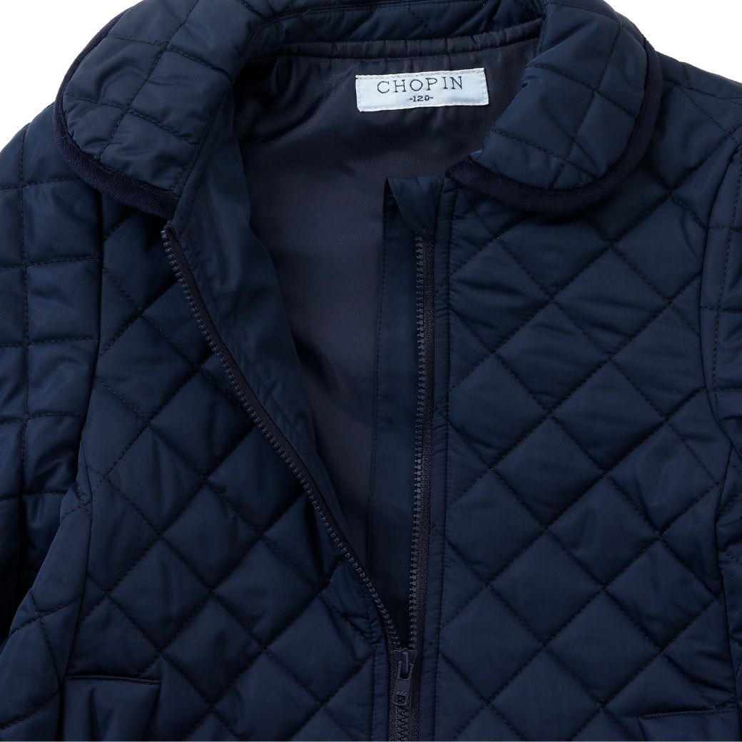 【SALE40%OFF】ライトキルティングコート 110 120 130 140cm (2472-7343) CHOPINblue/ショパンブルー
