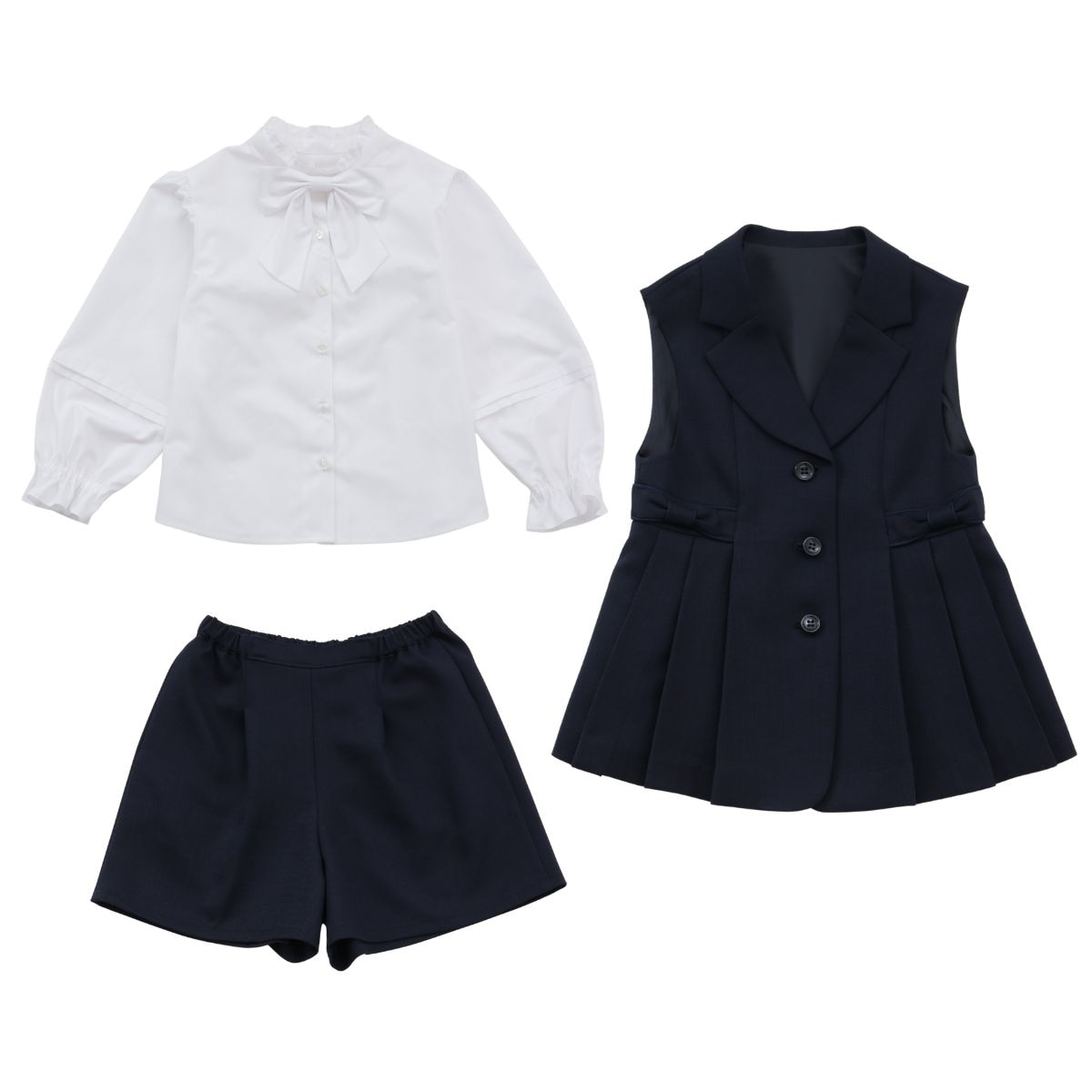 【先行予約/1月下旬入荷予定】ロングベストスーツ 110 120 130cm (8601-7306) CHOPIN/ショパン