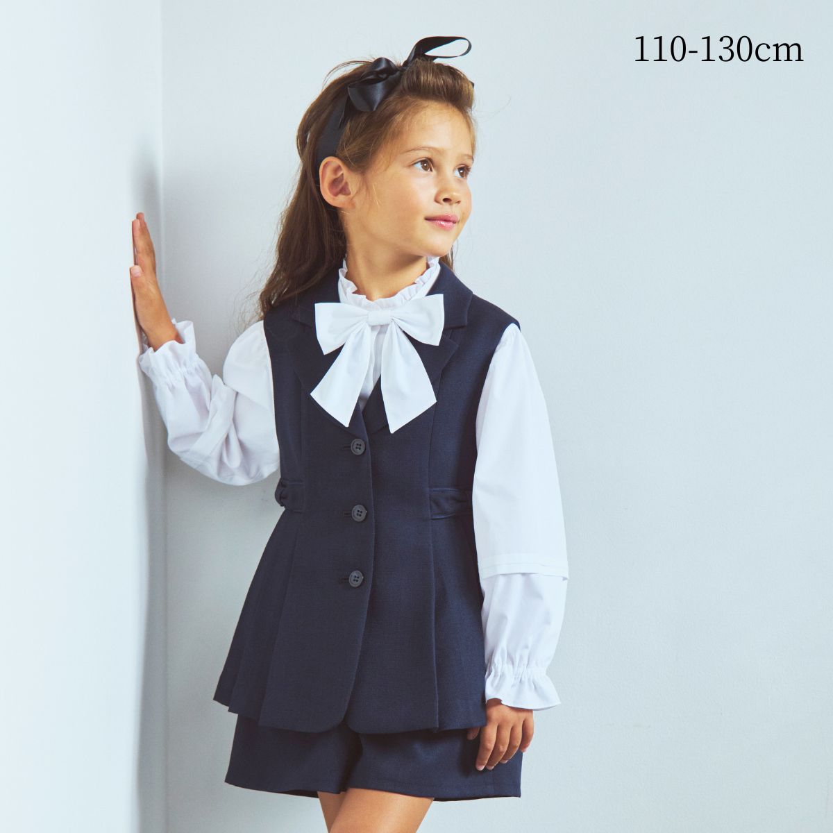 【先行予約/1月下旬入荷予定】ロングベストスーツ 110 120 130cm (8601-7306) CHOPIN/ショパン