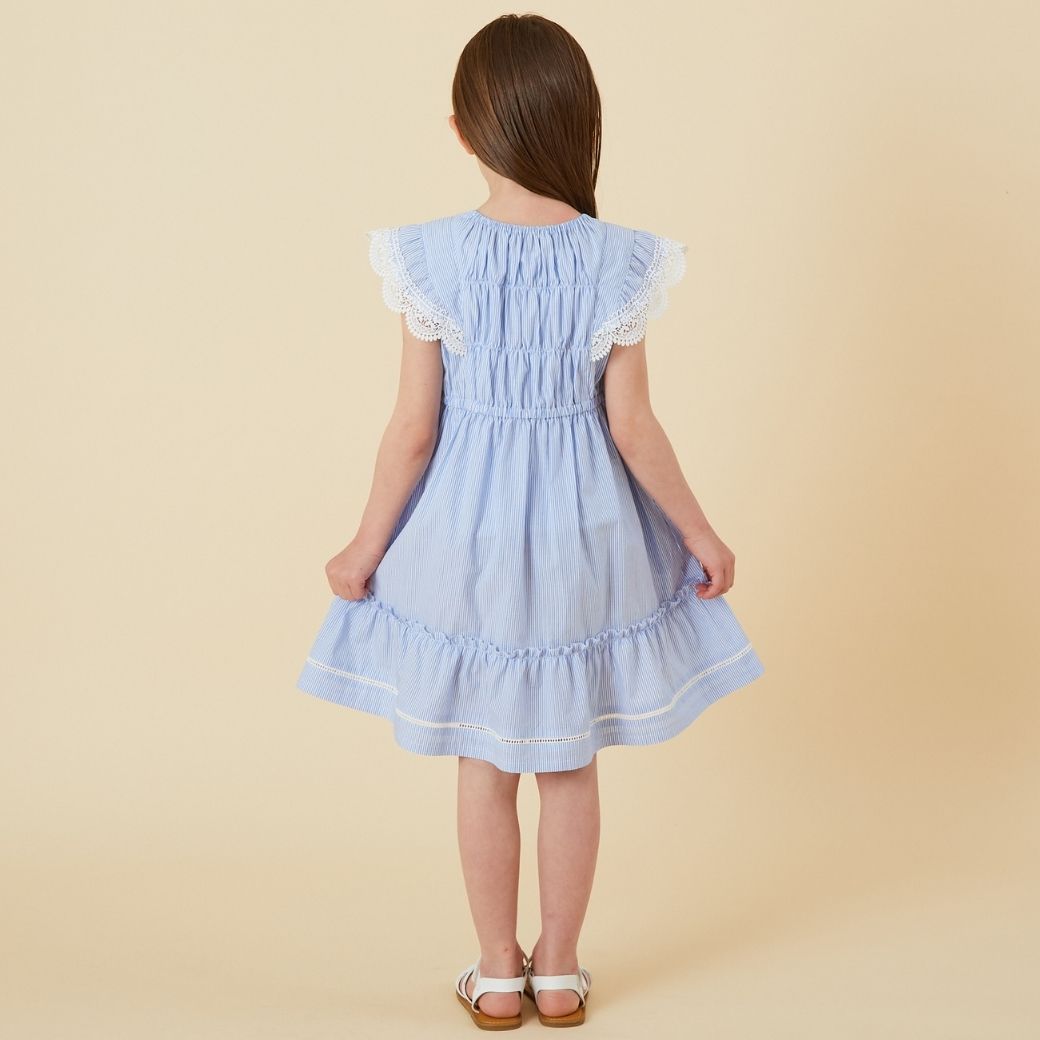 【ファイナルセール50%OFF】フリルワンピース 110 120 cm (2436-7354) CHOPINblue/ショパンブルー