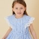 【ファイナルセール50％OFF】フリルワンピース 110 120 cm (2436-7354) CHOPINblue/ショパンブルー 