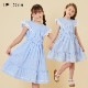 【ファイナルセール50％OFF】フリルワンピース 110 120 cm (2436-7354) CHOPINblue/ショパンブルー 