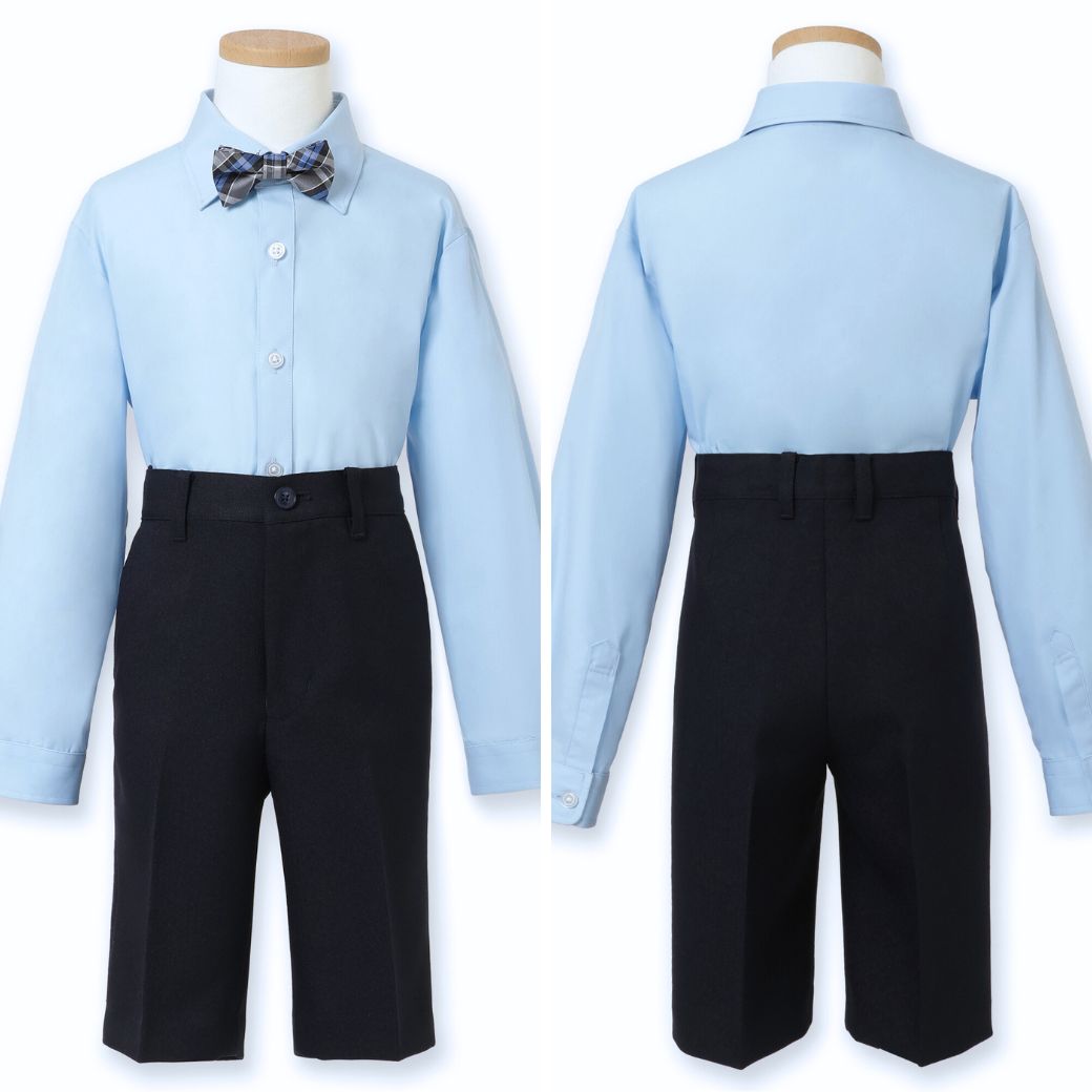 NEW【セール15%OFF】チェック柄ボウタイハーフパンツスーツセット 110 120 130cm (5401-5455) ReadyFreddy/レディ フレディ