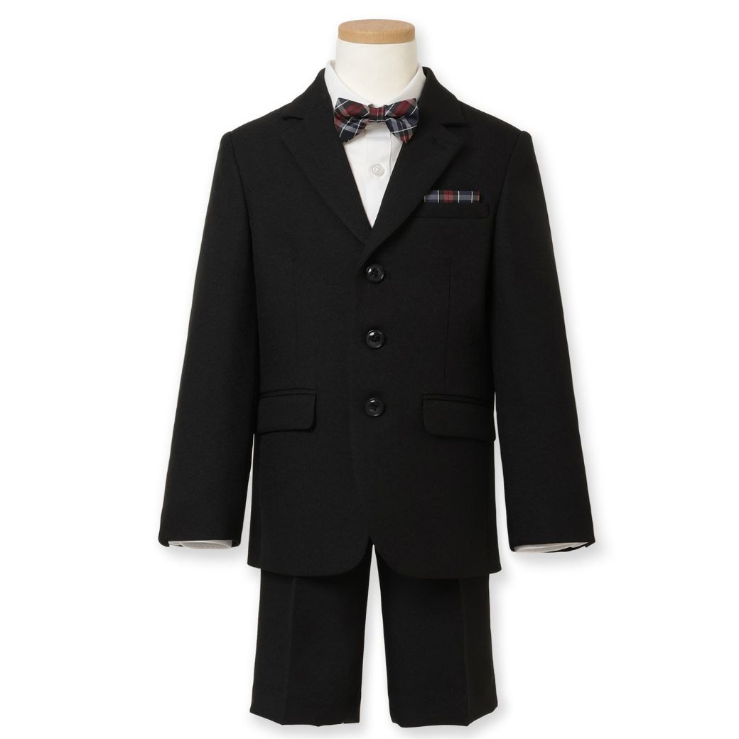 NEW【セール15%OFF】チェック柄ボウタイハーフパンツスーツセット 110 120 130cm (5401-5455) ReadyFreddy/レディ フレディ