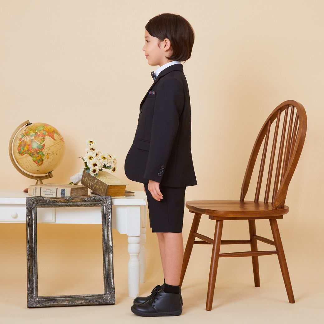 NEW【セール15%OFF】チェック柄ボウタイハーフパンツスーツセット 110 120 130cm (5401-5455) ReadyFreddy/レディ フレディ