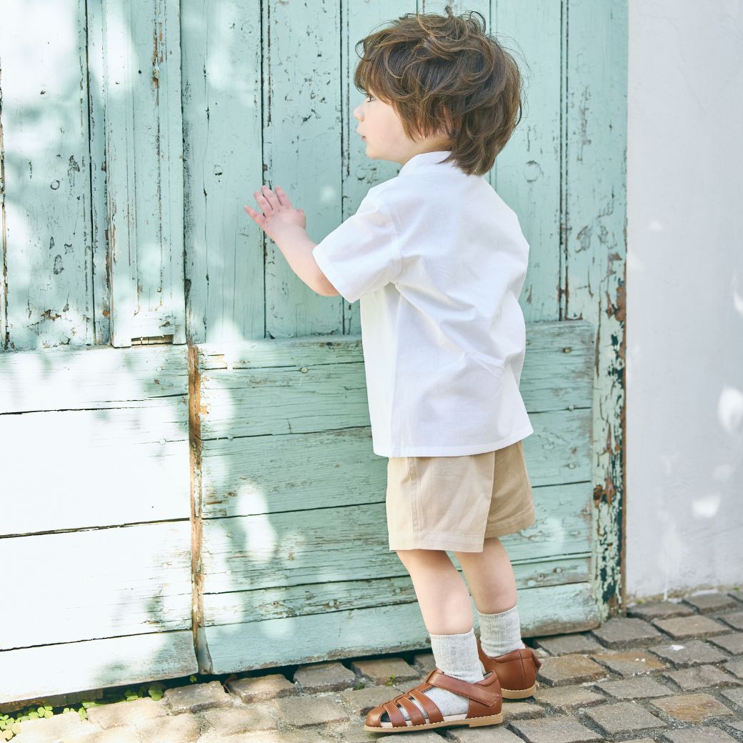 【FINALセール50%OFF】蝶ネクタイ付きシャツ&パンツ/オールコットン3点セット 90 100 110 120 130 140cm (2531-5200/2531-5400) utremi/ユトレミ 男の子