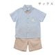 【SUMMERセール20％OFF】蝶ネクタイ付きシャツ＆パンツ/オールコットン3点セット 90 100 110 120 130 140cm (2531-5200/2531-5400) utremi/ユトレミ 男の子
