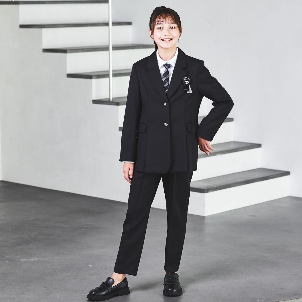 Chopin 大きいサイズ 165cm フォーマルセット プリーツジャケットロングパンツスーツ 150 160 165 165Bcm