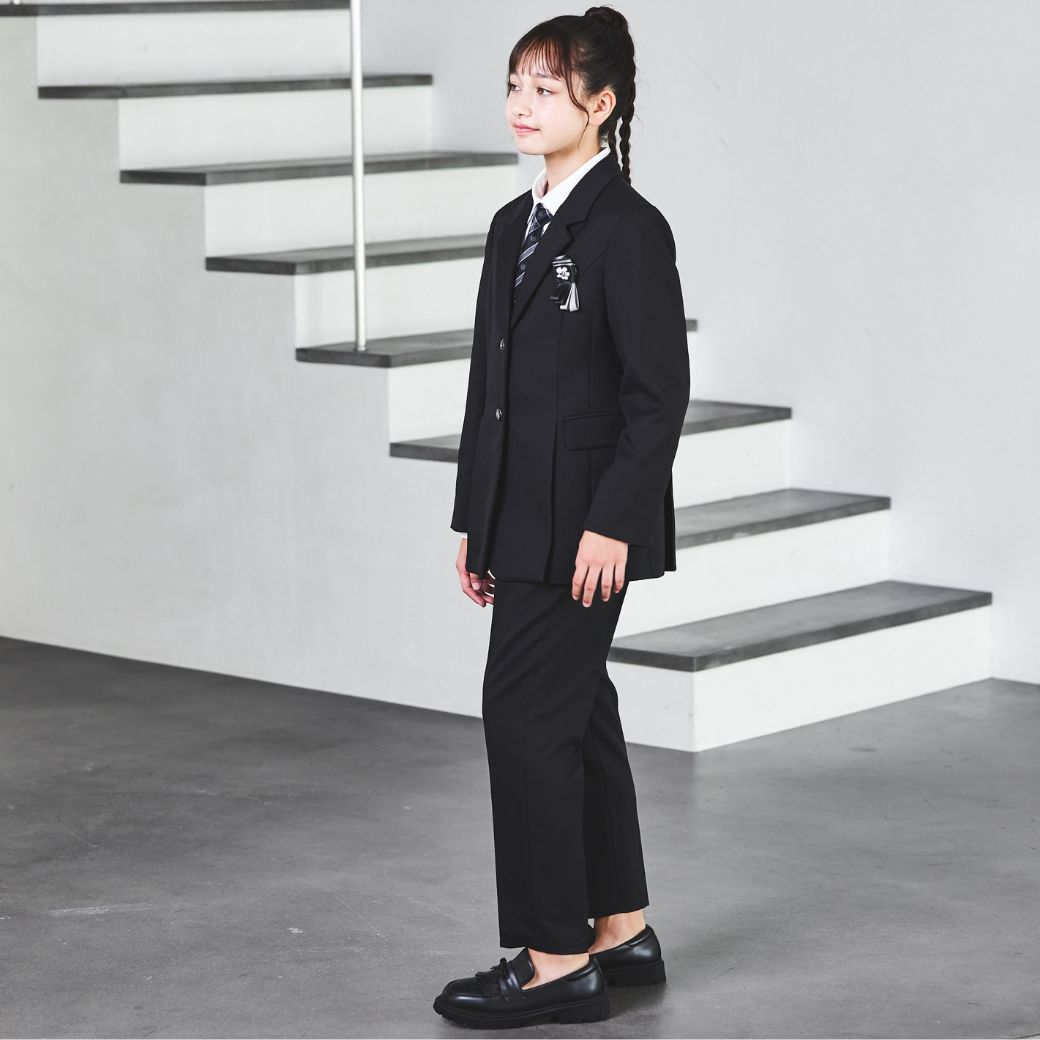 【20%OFF】プリーツジャケットロングパンツスーツ 150 160 165 165Bcm (8401-2502) CHOPIN/ショパン