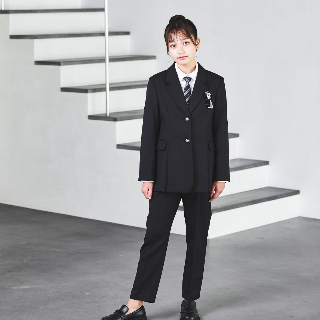 【20%OFF】プリーツジャケットロングパンツスーツ 150 160 165 165Bcm (8401-2502) CHOPIN/ショパン