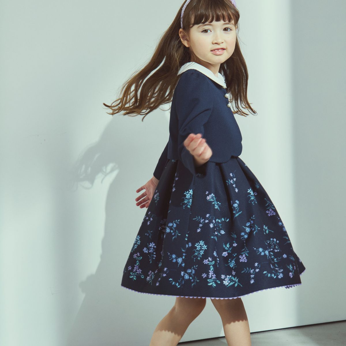 【先行予約/1月下旬入荷予定】ボタニカルプリントアンサンブル 120 130cm (8601-7305)CHOPIN/ショパン 【PREMIUMライン】