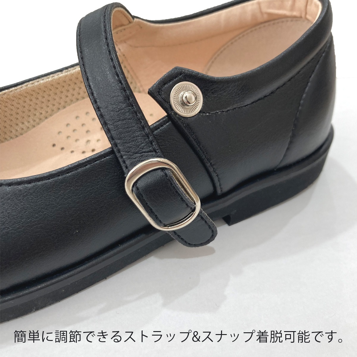 本革ワンストラップフォーマルシューズ 17 18 19 20 21 22cm(8390-0010)CHOPIN/ショパン