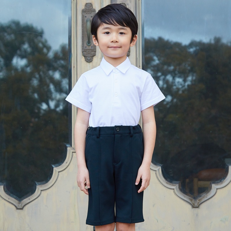 シルケット天竺半袖シャツ 90 100 110 120 130cm(8293-5400)