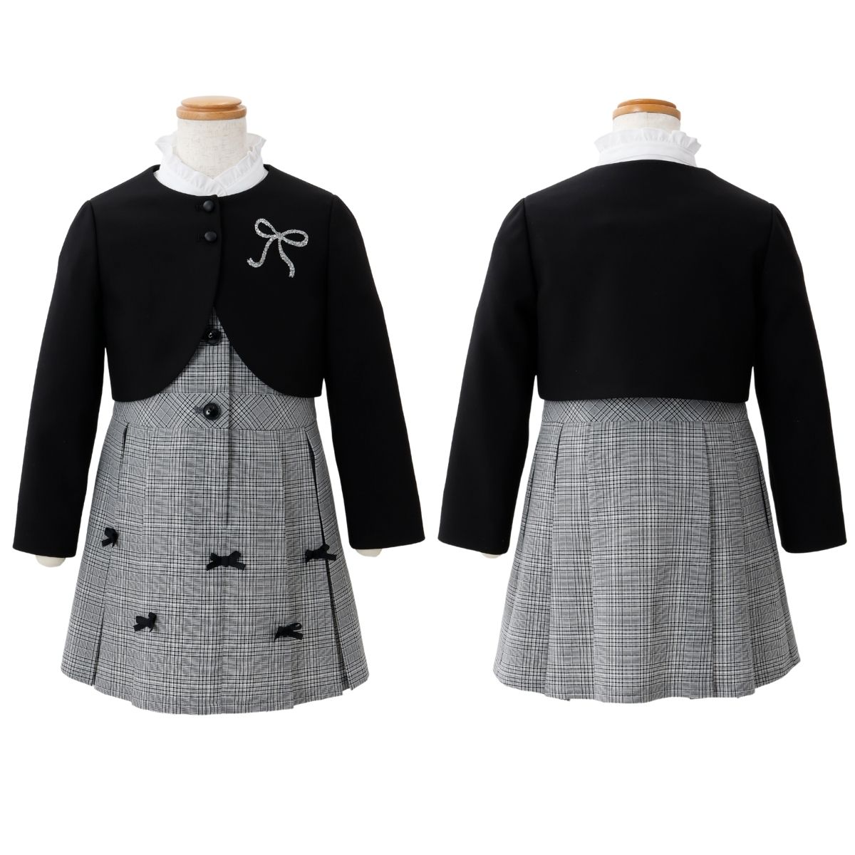 【先行予約/1月下旬入荷予定】モノトーンミニマムガーリーセットアップ 120 130cm (2601-7321) CHOPINblue/ショパンブルー