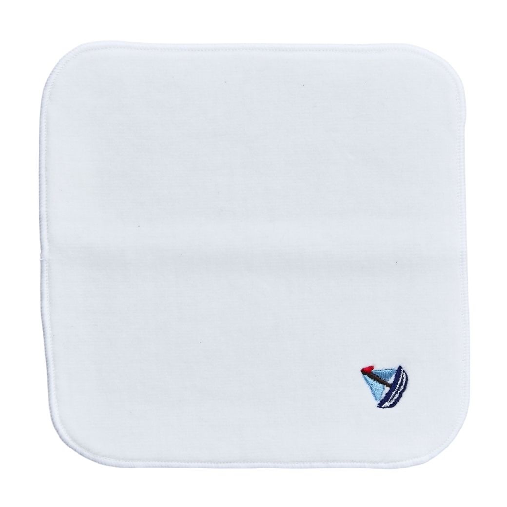 今治タオル ワンポイント刺繍入りミニハンカチタオル (8790-0005-one)