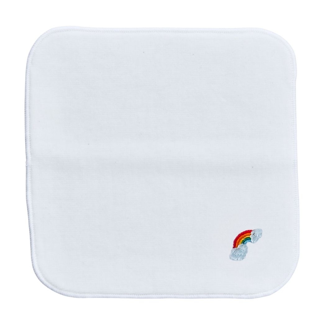 今治タオル ワンポイント刺繍入りミニハンカチタオル (8790-0005-one)