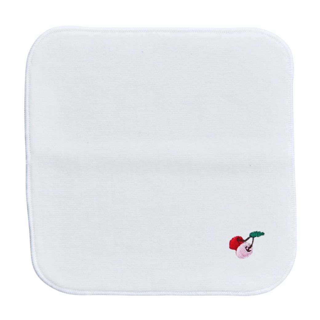 今治タオル ワンポイント刺繍入りミニハンカチタオル (8790-0005-one)