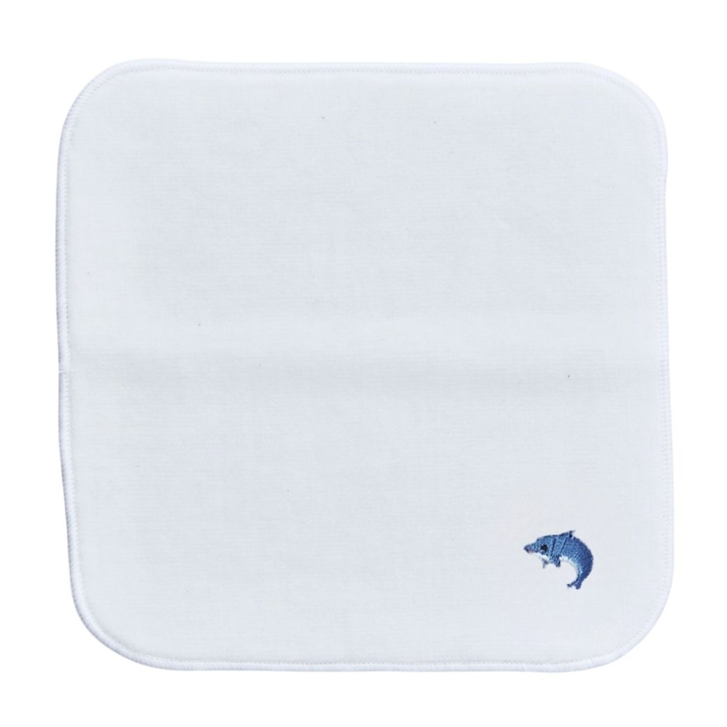 今治タオル ワンポイント刺繍入りミニハンカチタオル (8790-0005-one)