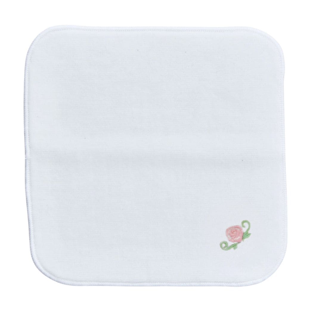 今治タオル ワンポイント刺繍入りミニハンカチタオル (8790-0005-one)