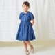 【TIMEセール55％OFF】ライトウェイトデニムワンピース 110 120 130 140cm (2436-7351) CHOPINblue/ショパンブルー