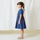 【TIMEセール55％OFF】ライトウェイトデニムワンピース 110 120 130 140cm (2436-7351) CHOPINblue/ショパンブルー