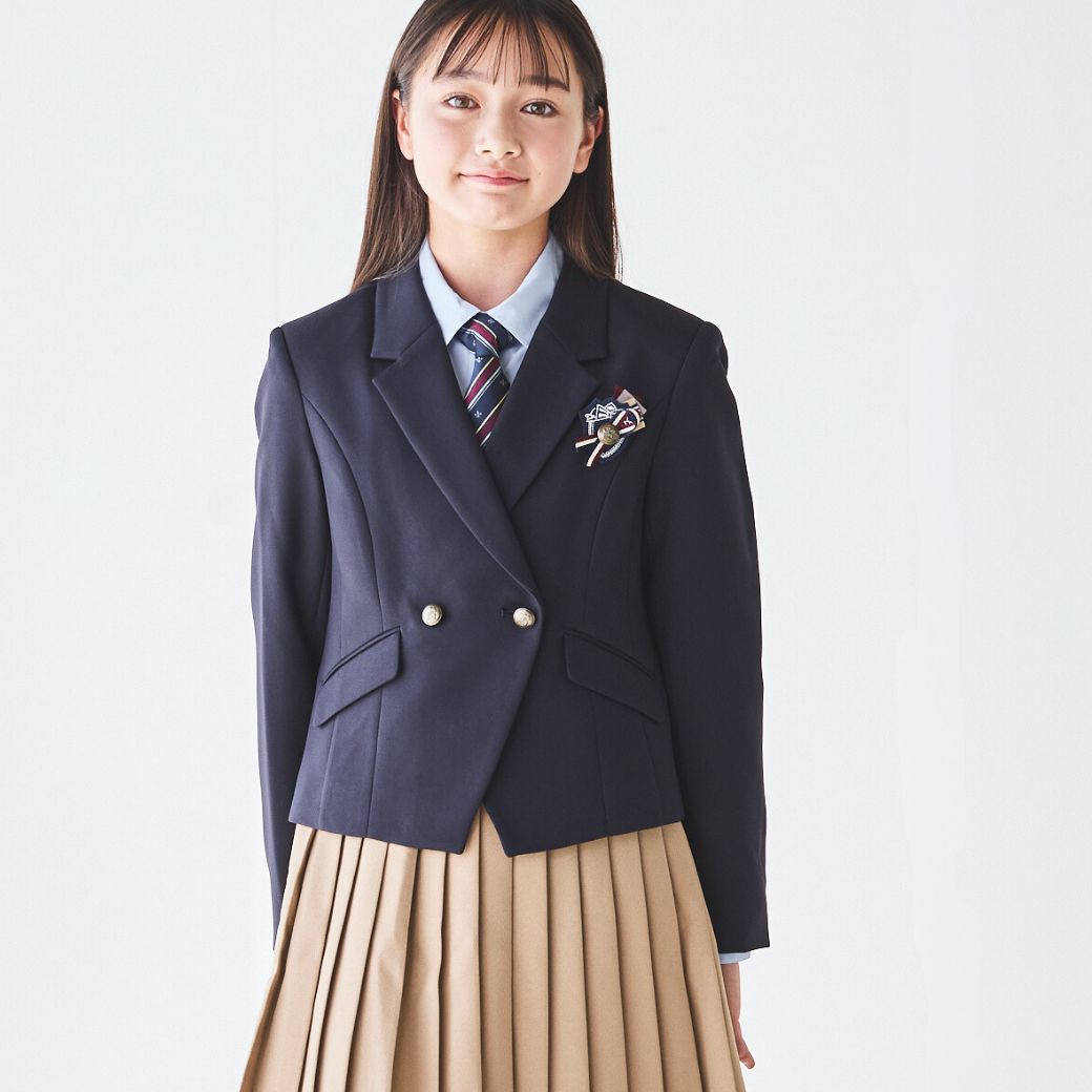 ネイビーショートブレザースーツ 150 160 165cm (8471-2502) CHOPIN/ショパン 【PREMIUMライン】