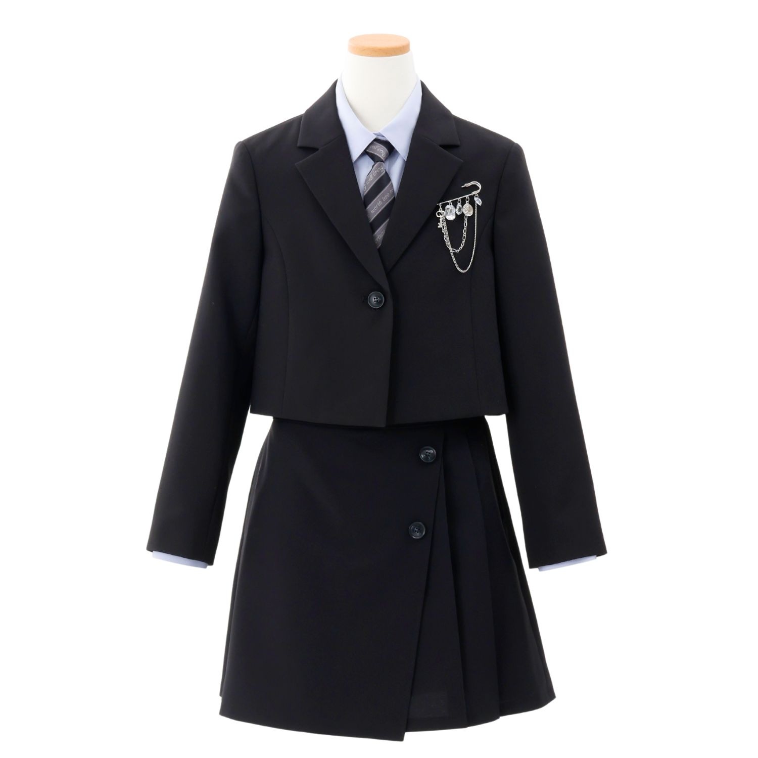 【ジュニア】ショートジャケットラップキュロットスーツ 150 160 165cm (9601-2550) SPICECANDY/スパイスキャンディー