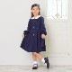 NEW【セール20％OFF】白襟タックワンピース 115 120 130cm（8306-8307）