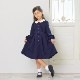 NEW【セール20％OFF】白襟タックワンピース 115 120 130cm（8306-8307）